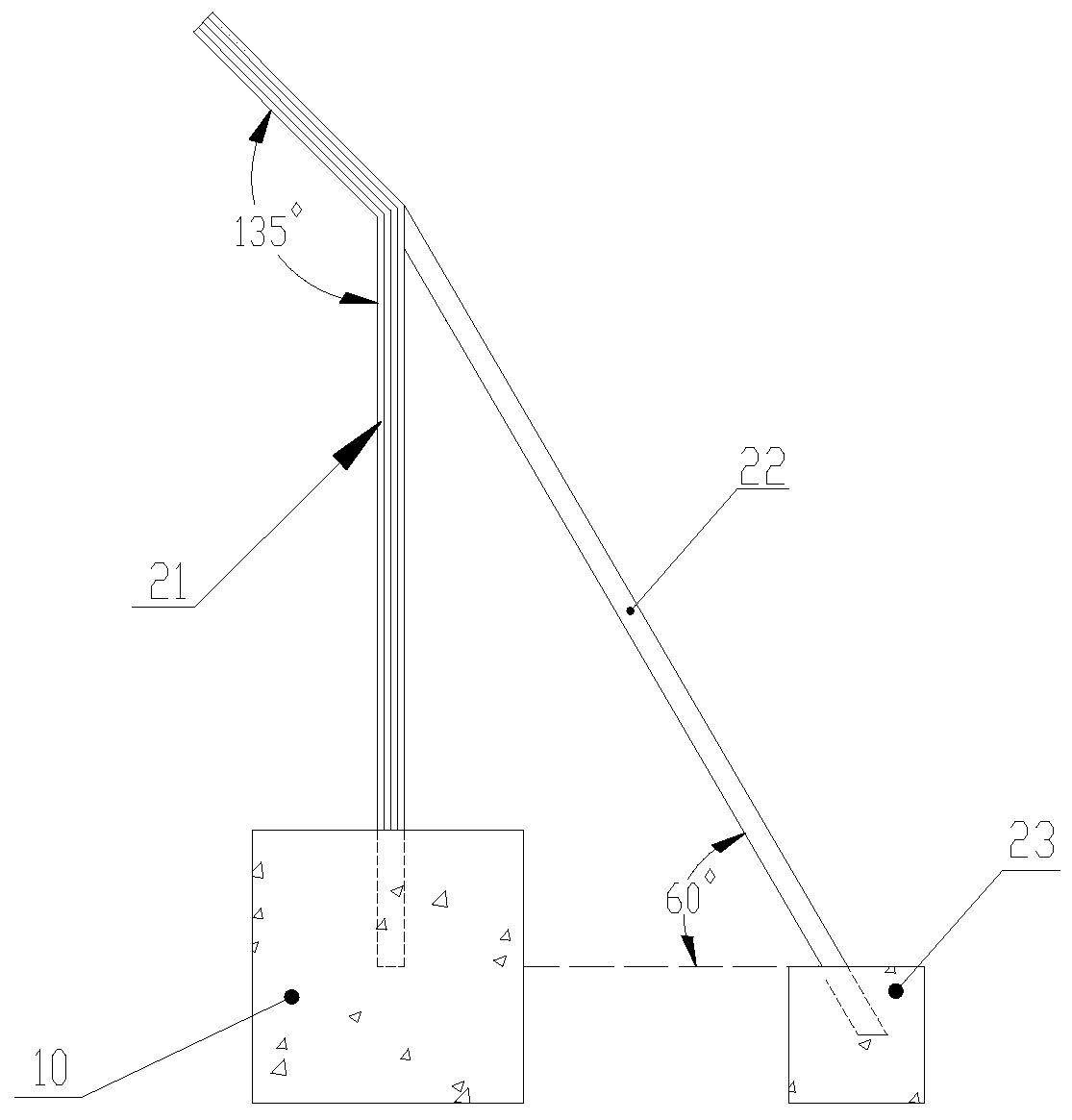 Protective shed for tunnel blasting construction