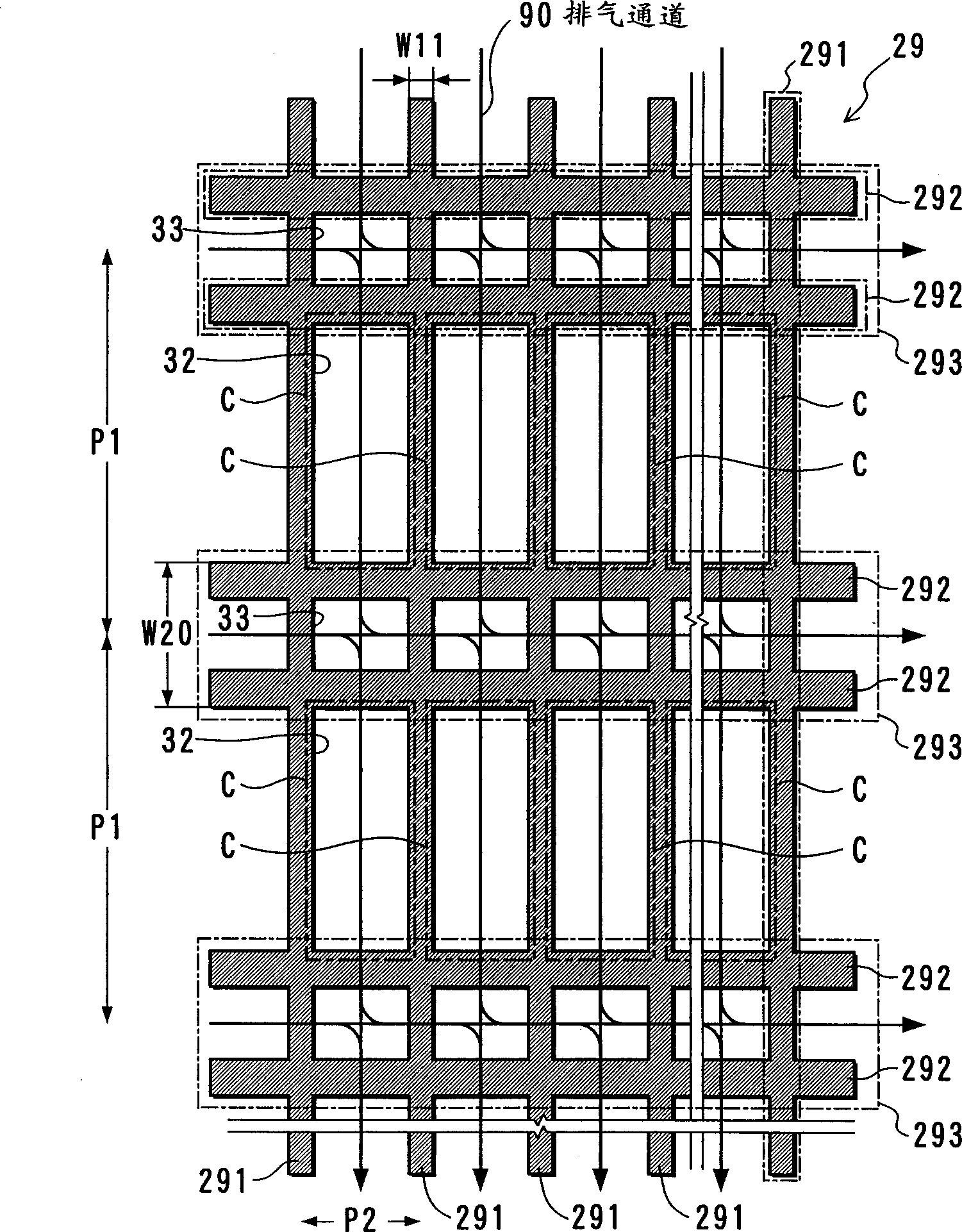 Plasma displaying panel and mfg. method thereof