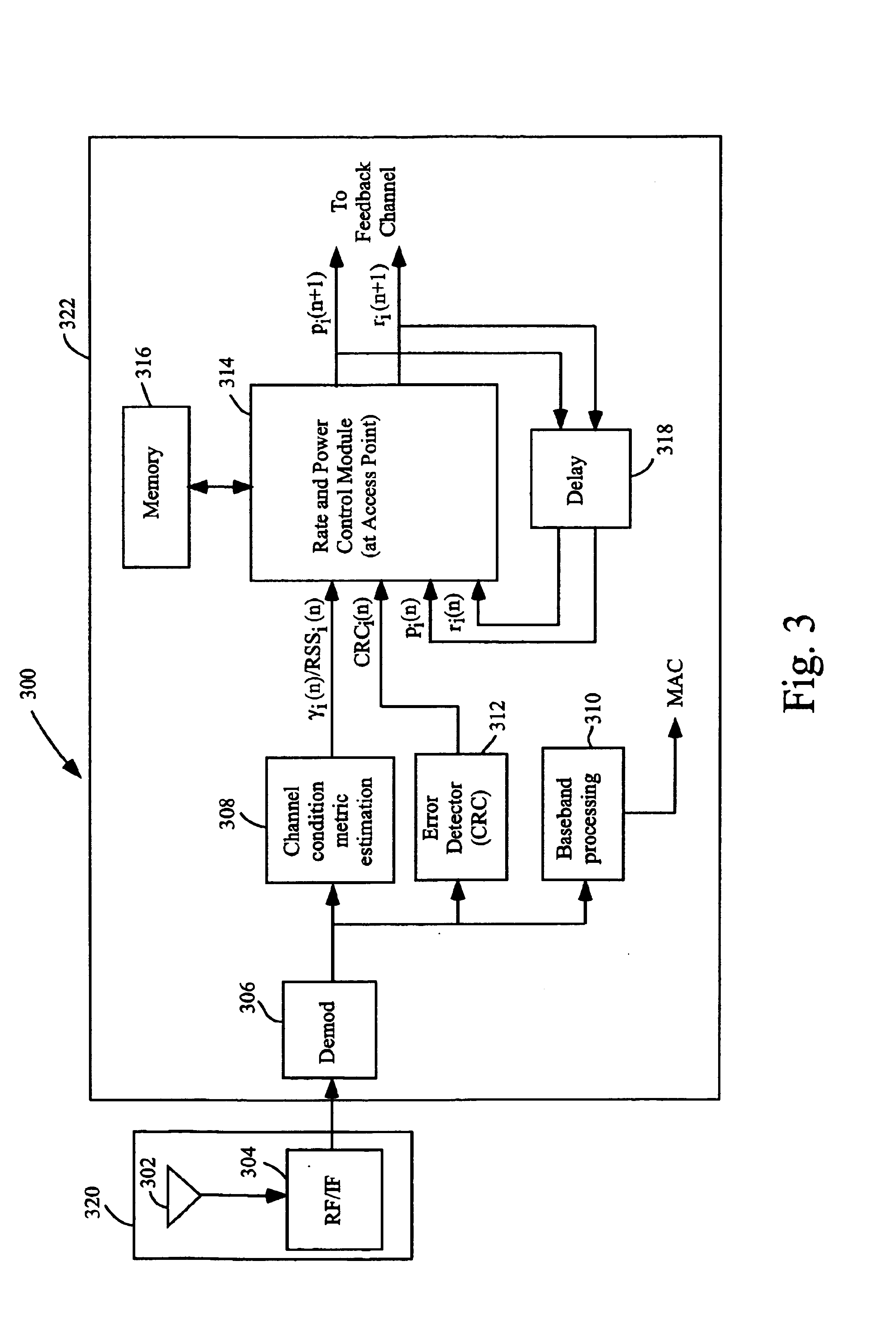 Method and apparatus for adaptive QoS-based joint rate and power control algorithm in multi-rate wireless systems