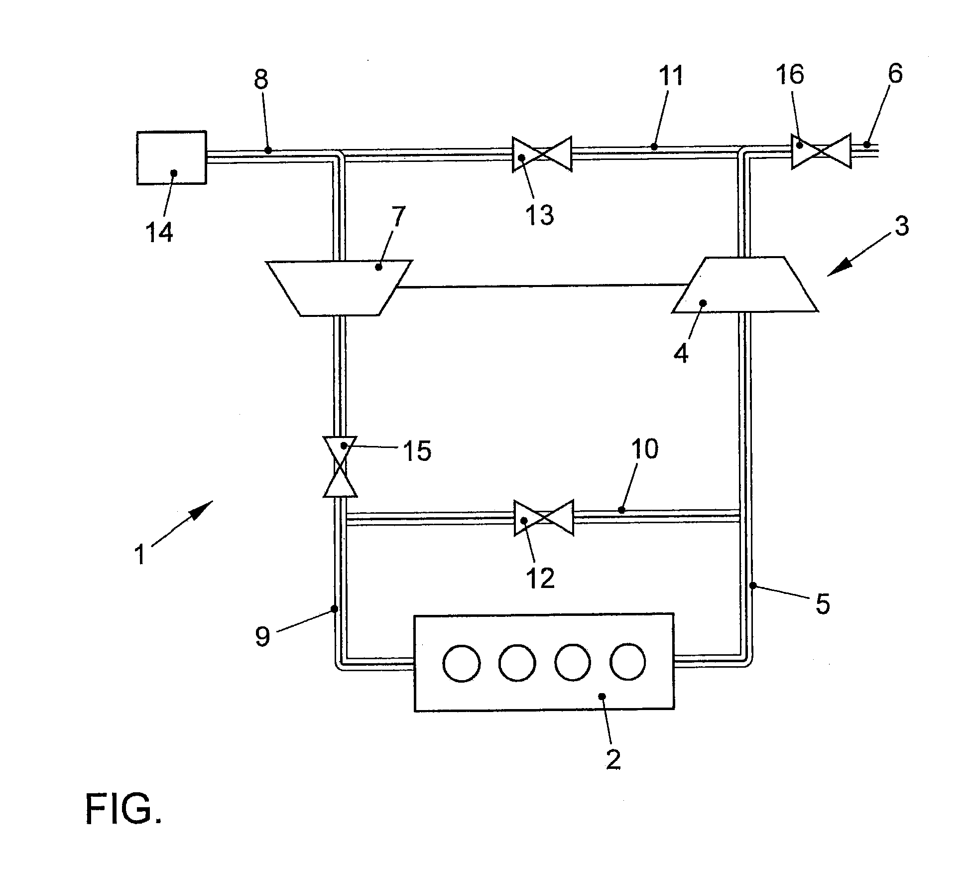 Method for Determining a Pressure at the Output of an Exhaust Gas System