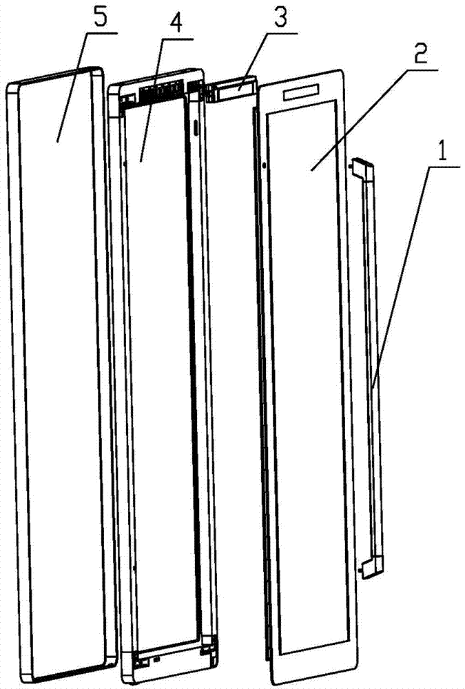 Glass door mounting structure and electric appliance