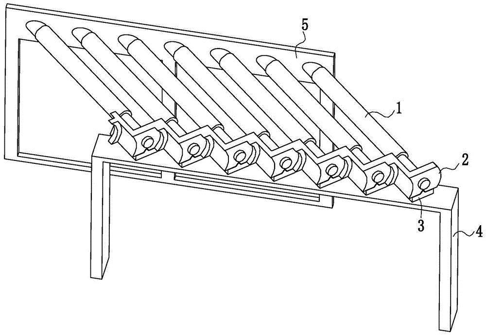 A sun-facing drying rack that is convenient for taking fabrics