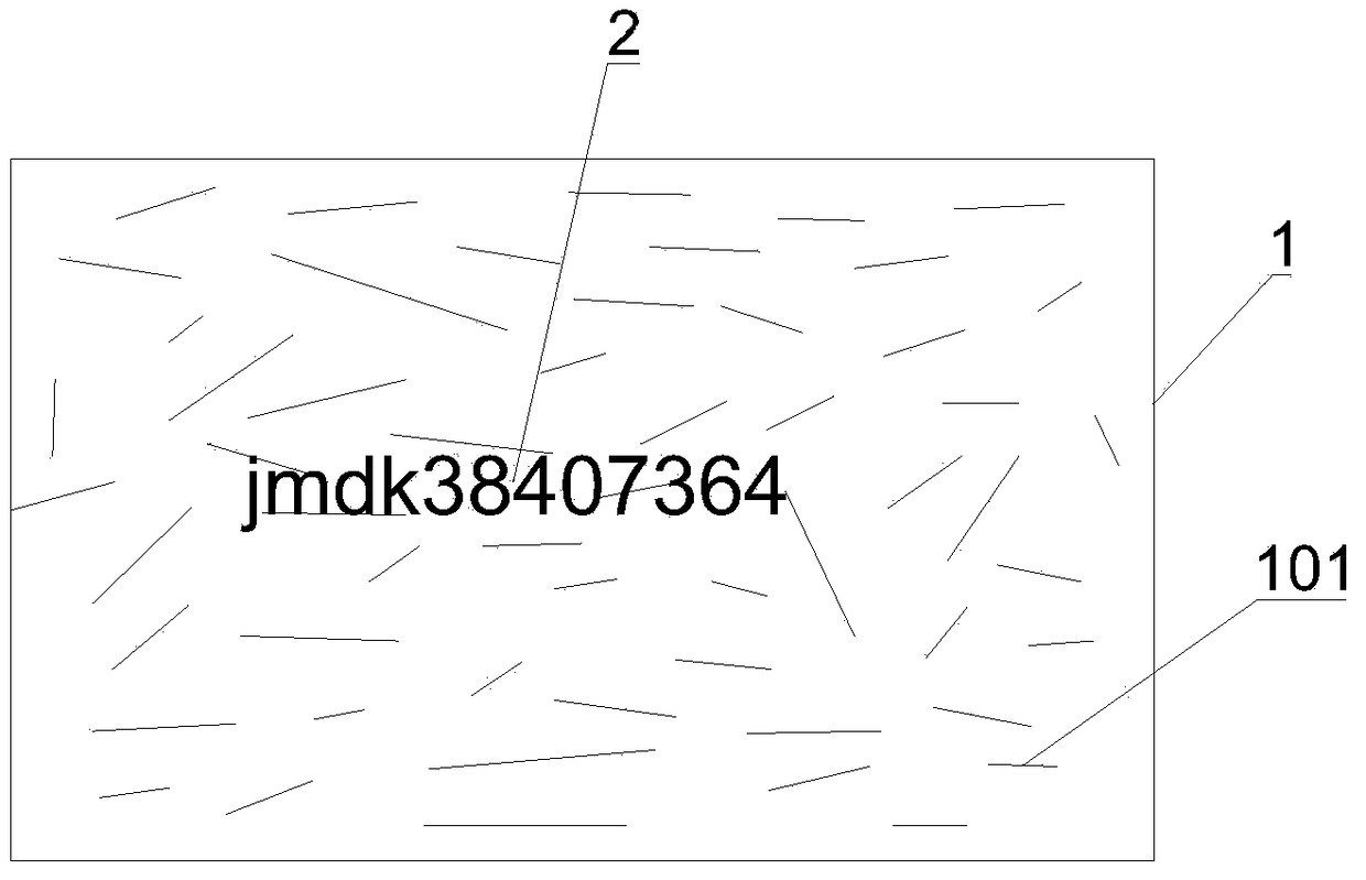 Fragile anti-fake label with fibers arrayed randomly and directionally and preparation method of fragile anti-fake label