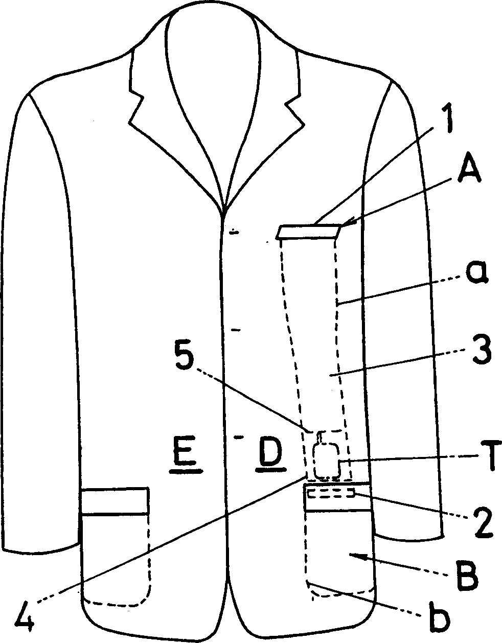 Pocket and jacket having same