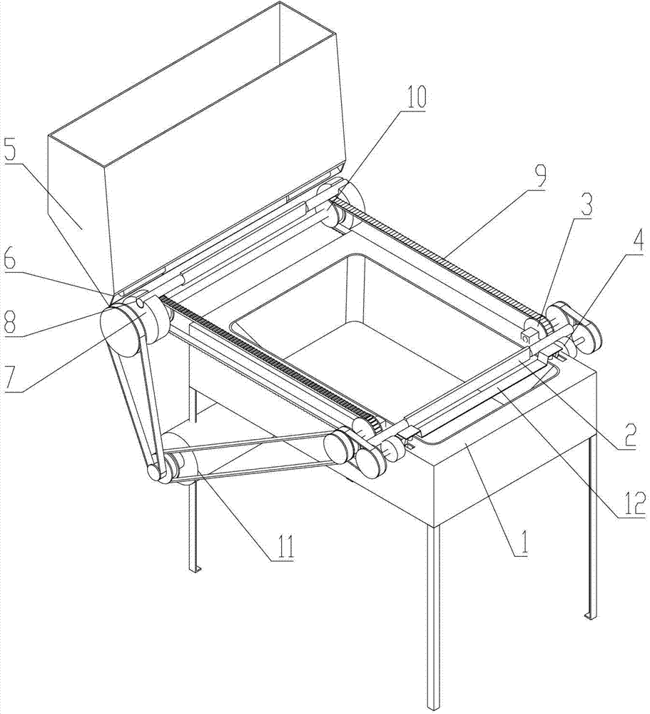 Fully-automatic bean stick rolling machine