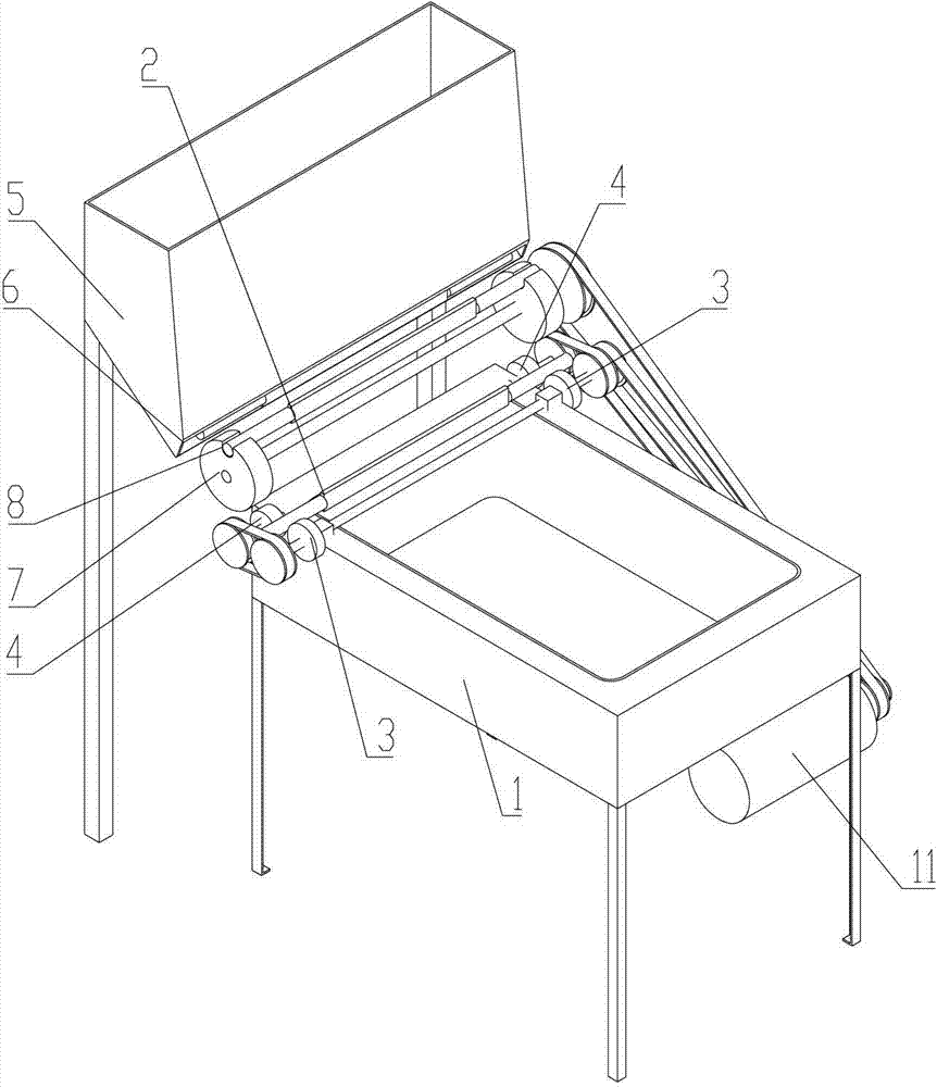 Fully-automatic bean stick rolling machine