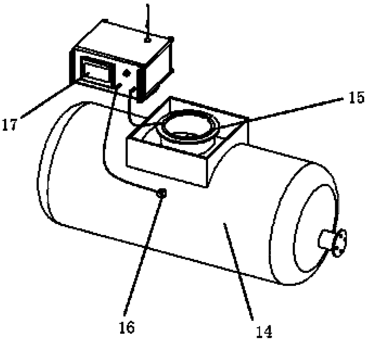 Online resistance temperature and pressure monitoring early-warning instrument