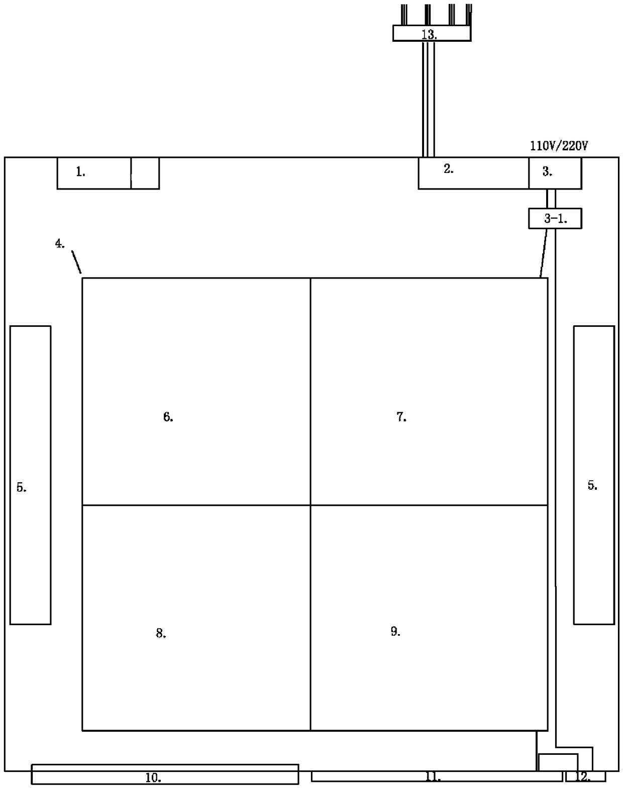 Online resistance temperature and pressure monitoring early-warning instrument