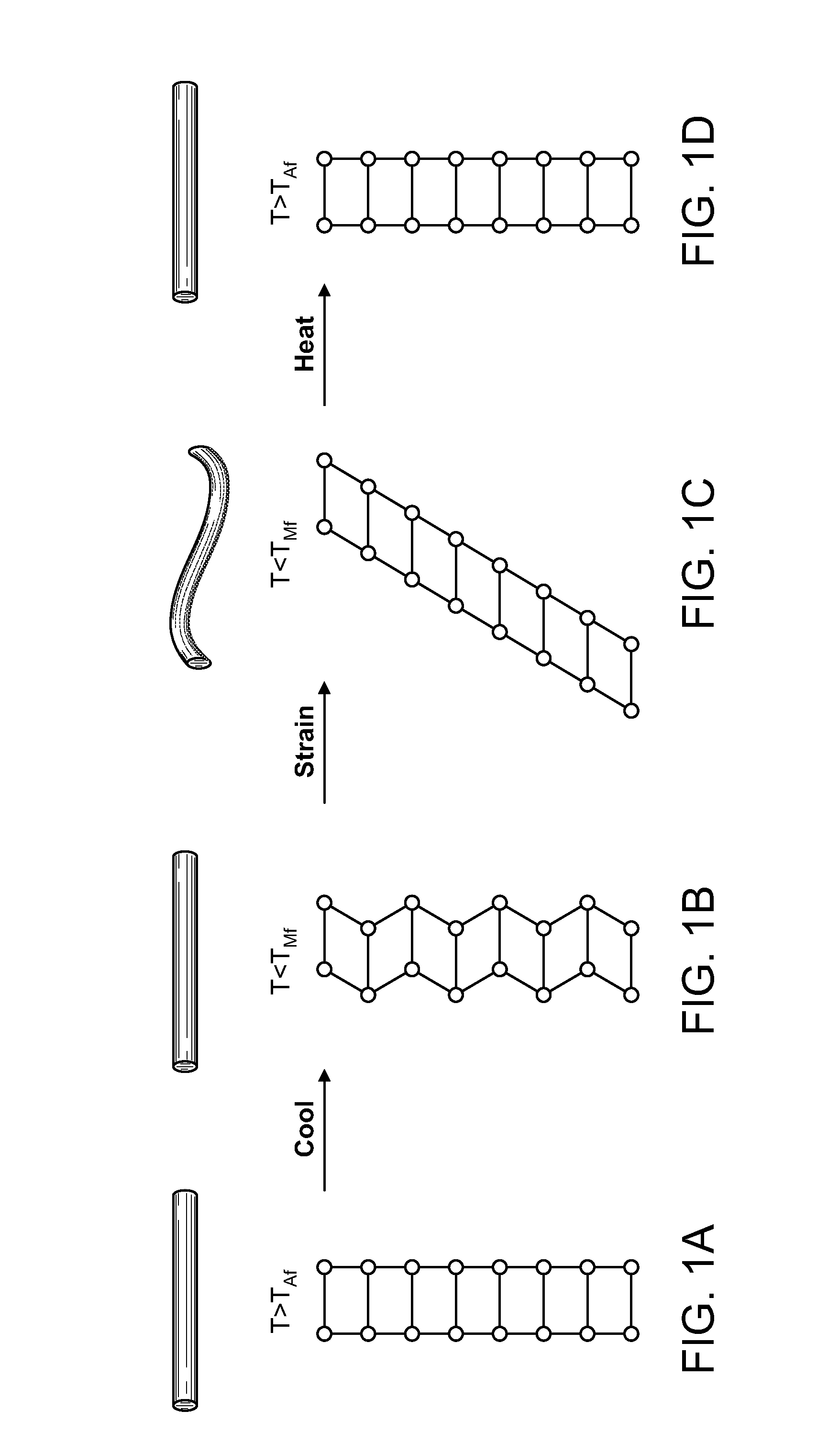 Ceramic structures for enhanced shape memory and pseudoelastic effects