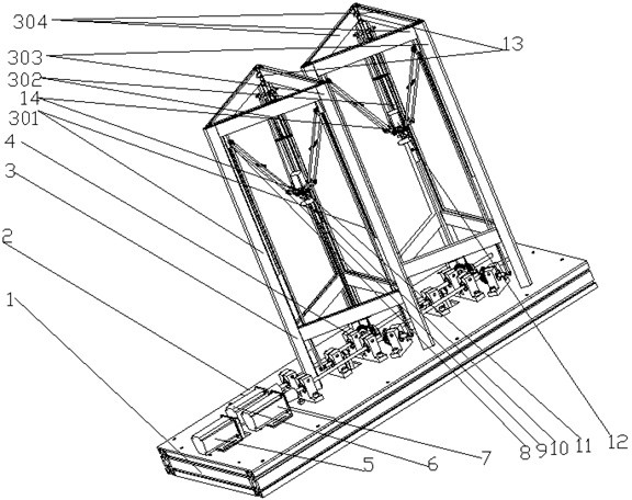 An industrial double delta parallel robot structure and control system