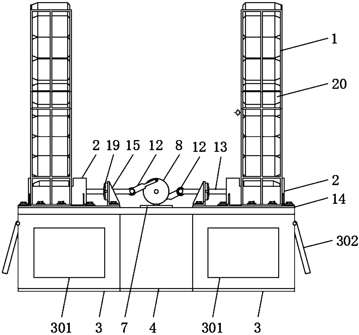 Automatic press-fit recovery storage device of pop-top can