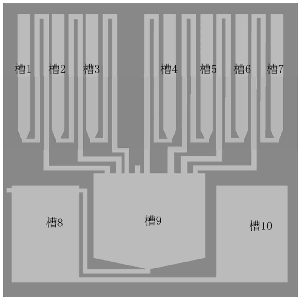 Micro-fluidic chip for detecting micro-pollutants