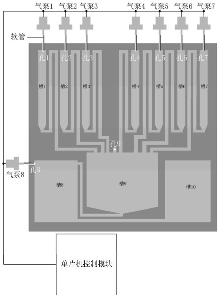 Micro-fluidic chip for detecting micro-pollutants