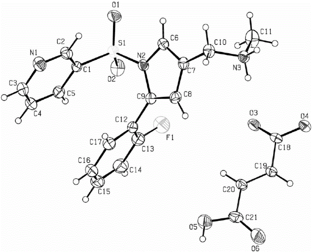 Vonoprazan fumarate single crystal, preparation method and uses thereof