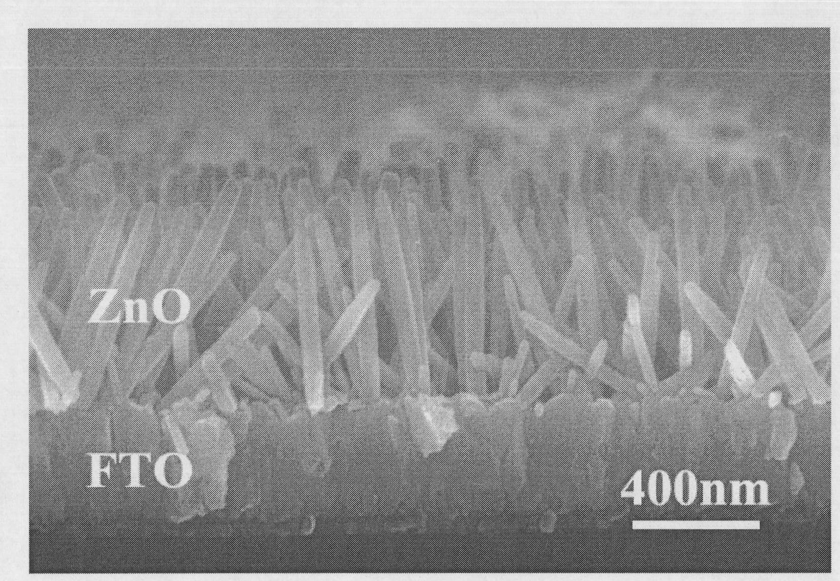 Photo-electrochemical cell with nanostructure for solar hydrogen production and preparation method thereof