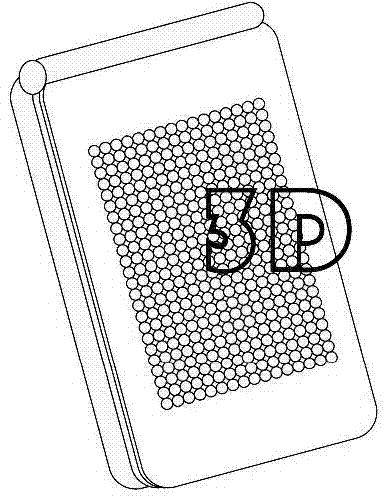 Portable device and method switching between two-dimension display and three-dimension display