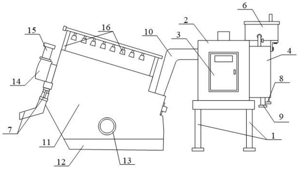 Stacked spiral sludge dewatering machine and dewatering method thereof