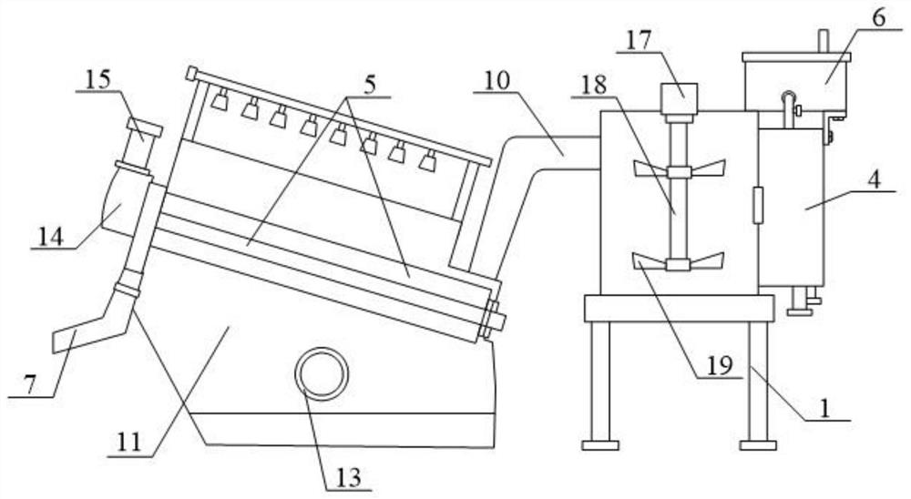 Stacked spiral sludge dewatering machine and dewatering method thereof