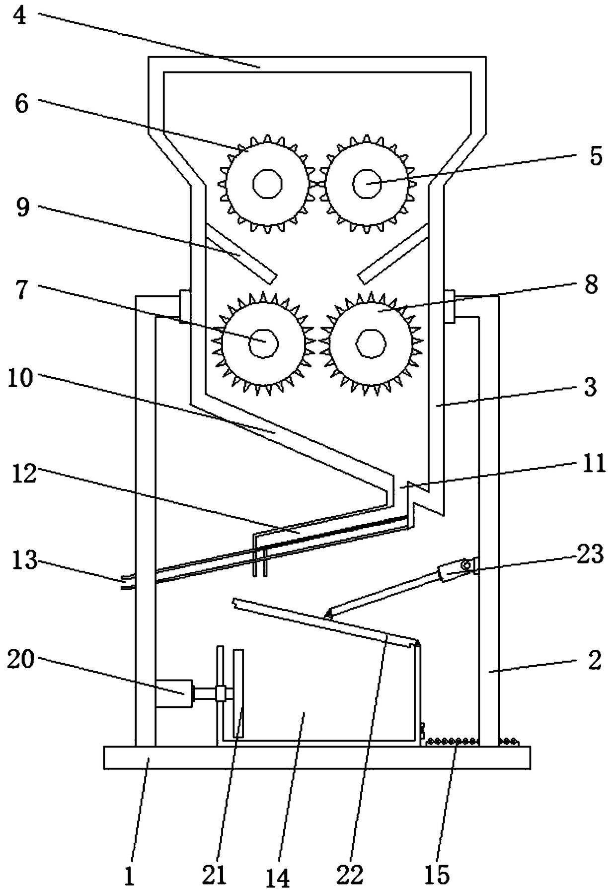 Environment-friendly construction waste molding packer