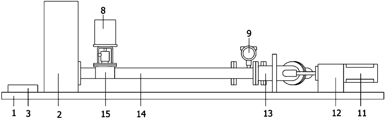 Experimental device for hydrological axial flow pump