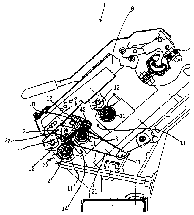 Drawing frame for a spinning machine