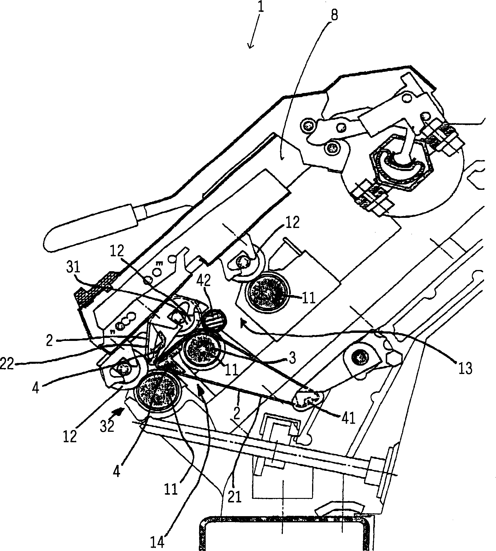 Drawing frame for a spinning machine