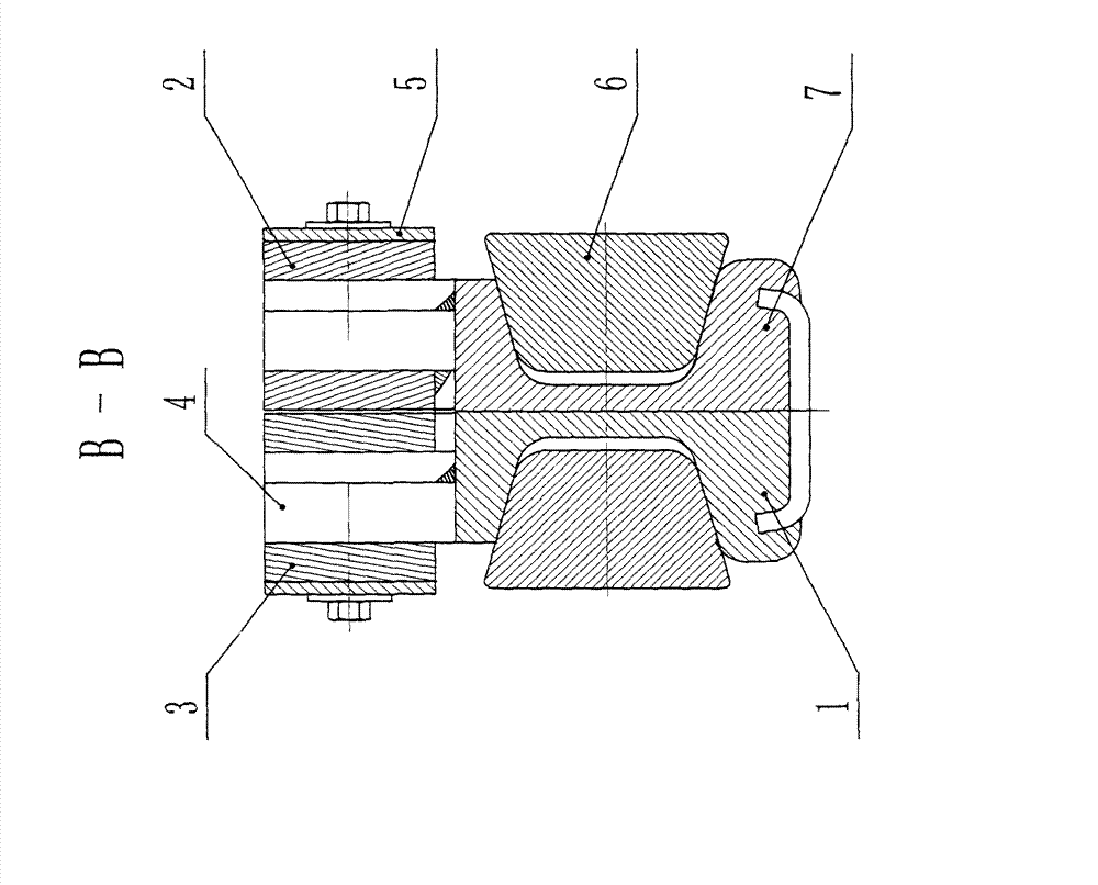 Expansion joint with steel aluminum composite rails and double copper rings