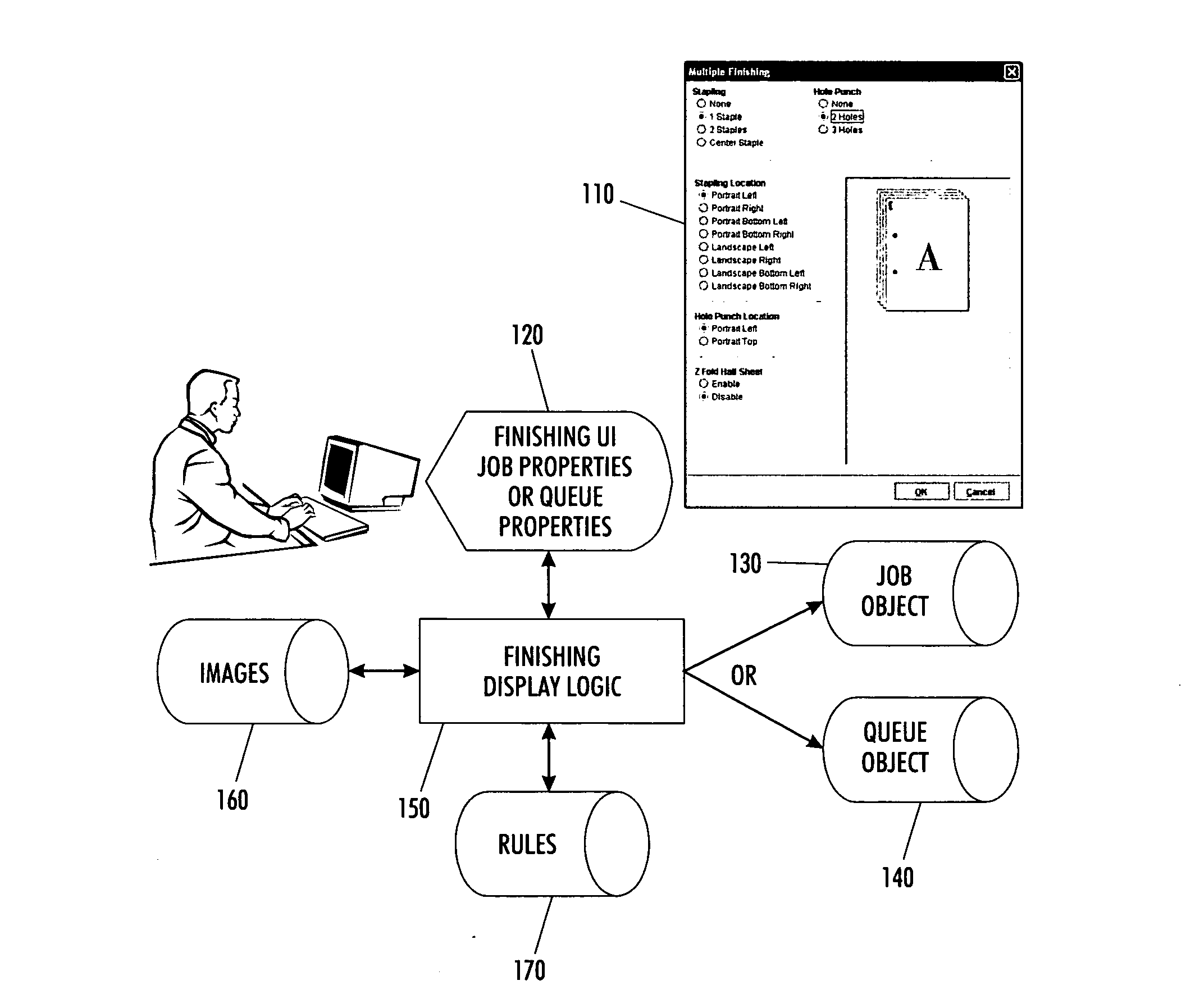 Graphical user interface for directing multiple feature programming in a production system