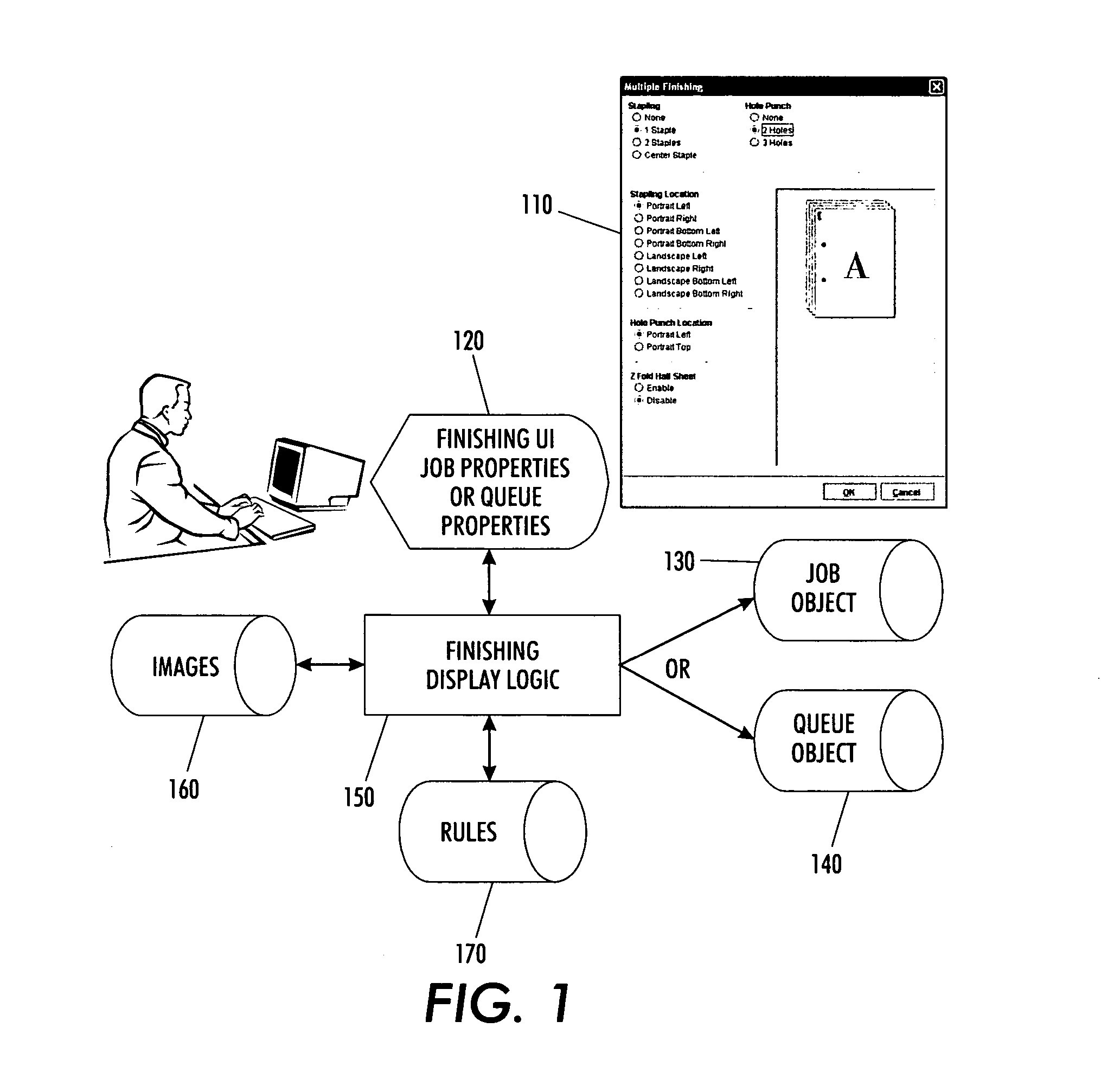 Graphical user interface for directing multiple feature programming in a production system