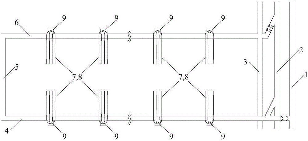 High-gas coal bed group dip orientation drilling cluster and gas extracting method