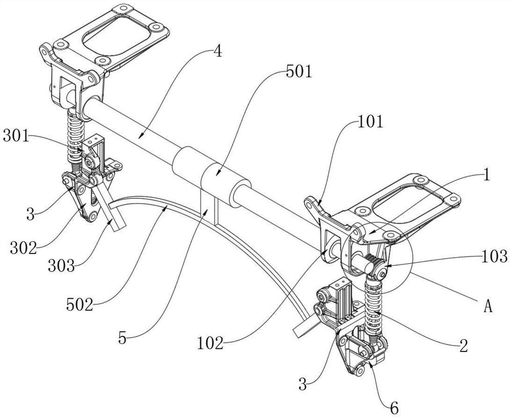 Left and right front suspension brackets of automobile engine