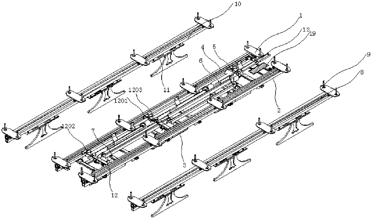 Hanging type horizontal moving device