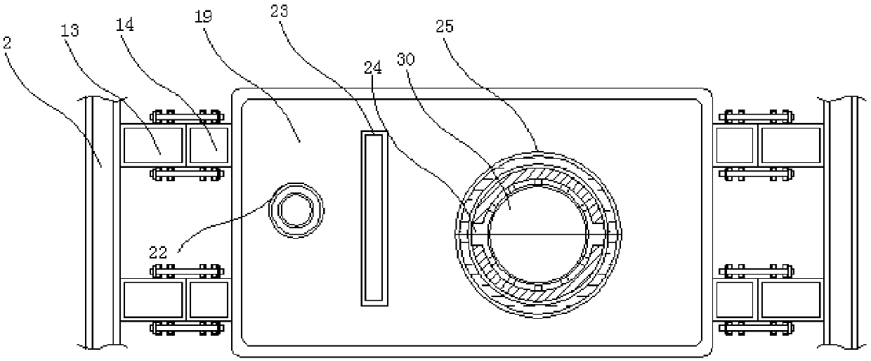 Hanging type horizontal moving device