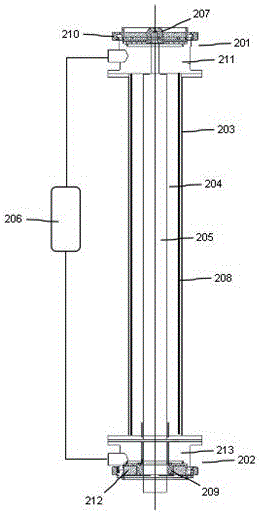 Turbulent electrodeposition method and matching device and modular expansion scheme