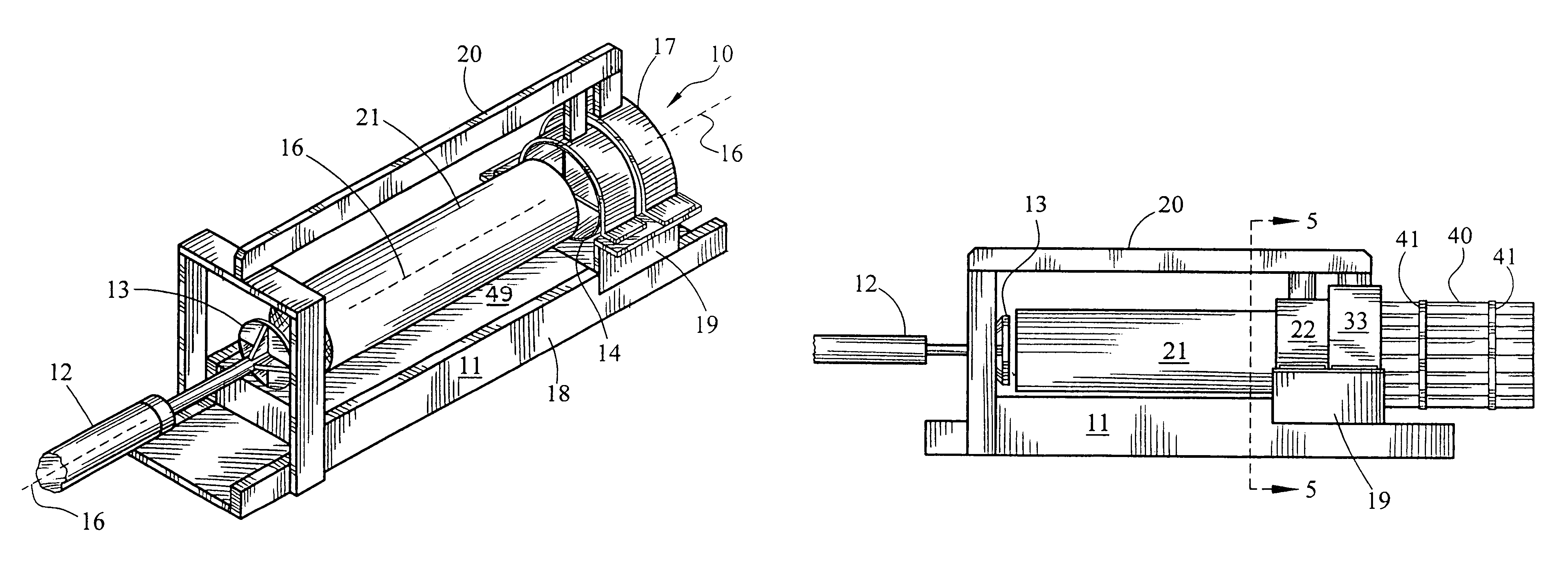 Log splitting head for bundlewood production