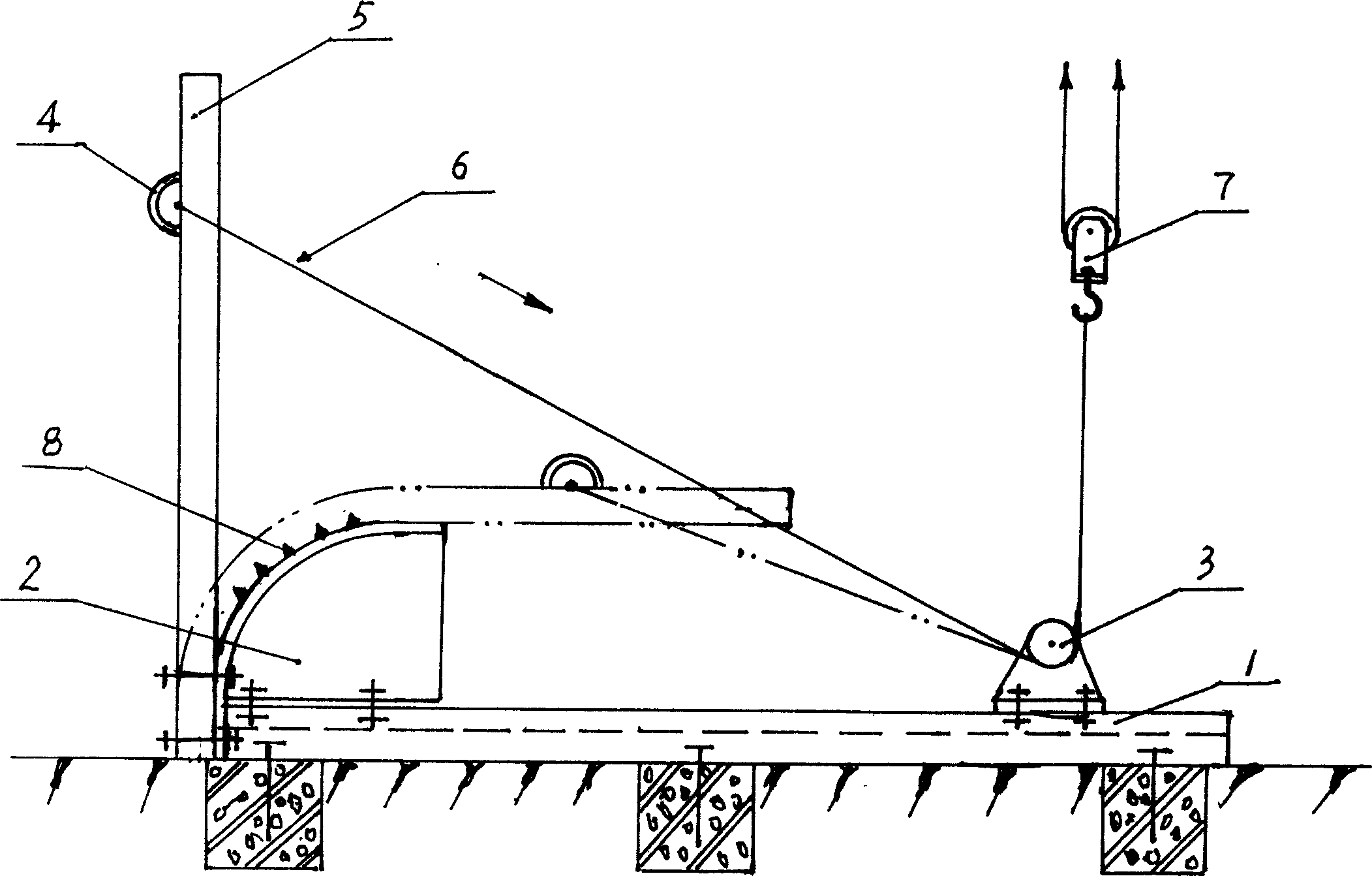 Method for bending large sectional steel