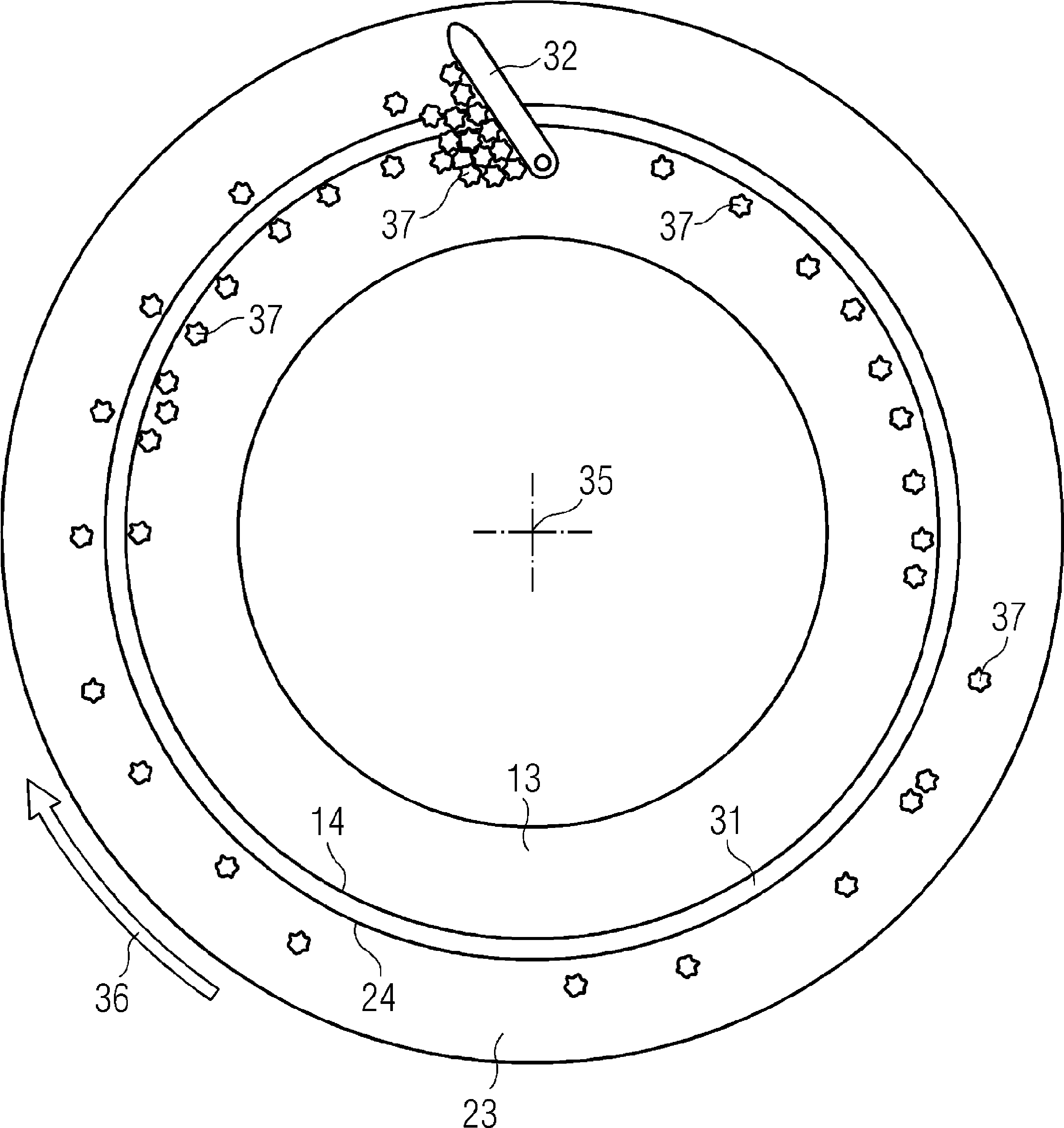 Bearing and method of collecting a lubricant leaking out of a bearing