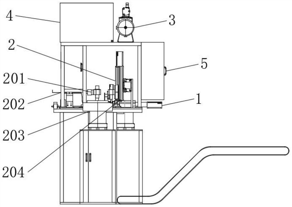 Automatic assembly line for electric vehicle shock absorber