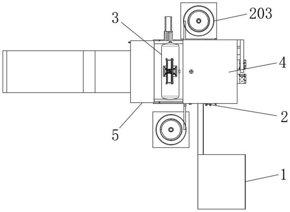 Automatic assembly line for electric vehicle shock absorber