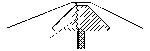 Rapid construction method for seepage-proof dam of salt pan