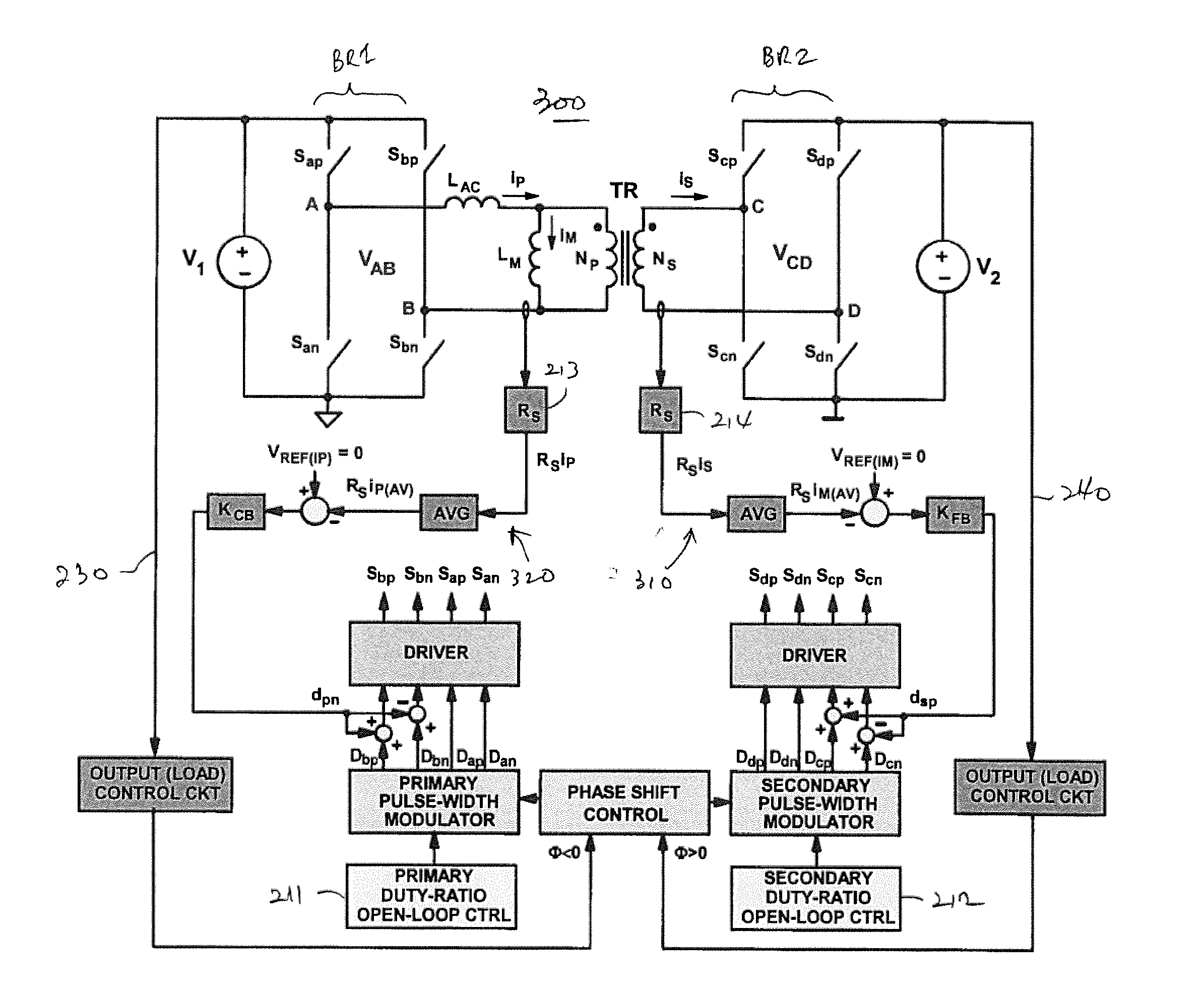 Bidirectional converters and flux-balancing control methods thereof