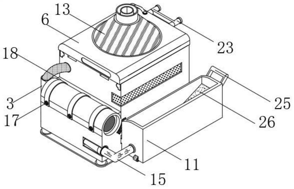 Liquor raw material crushing and cooking cooling device