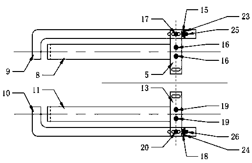 A clamp-type high-temperature extensometer with adjustable spacing