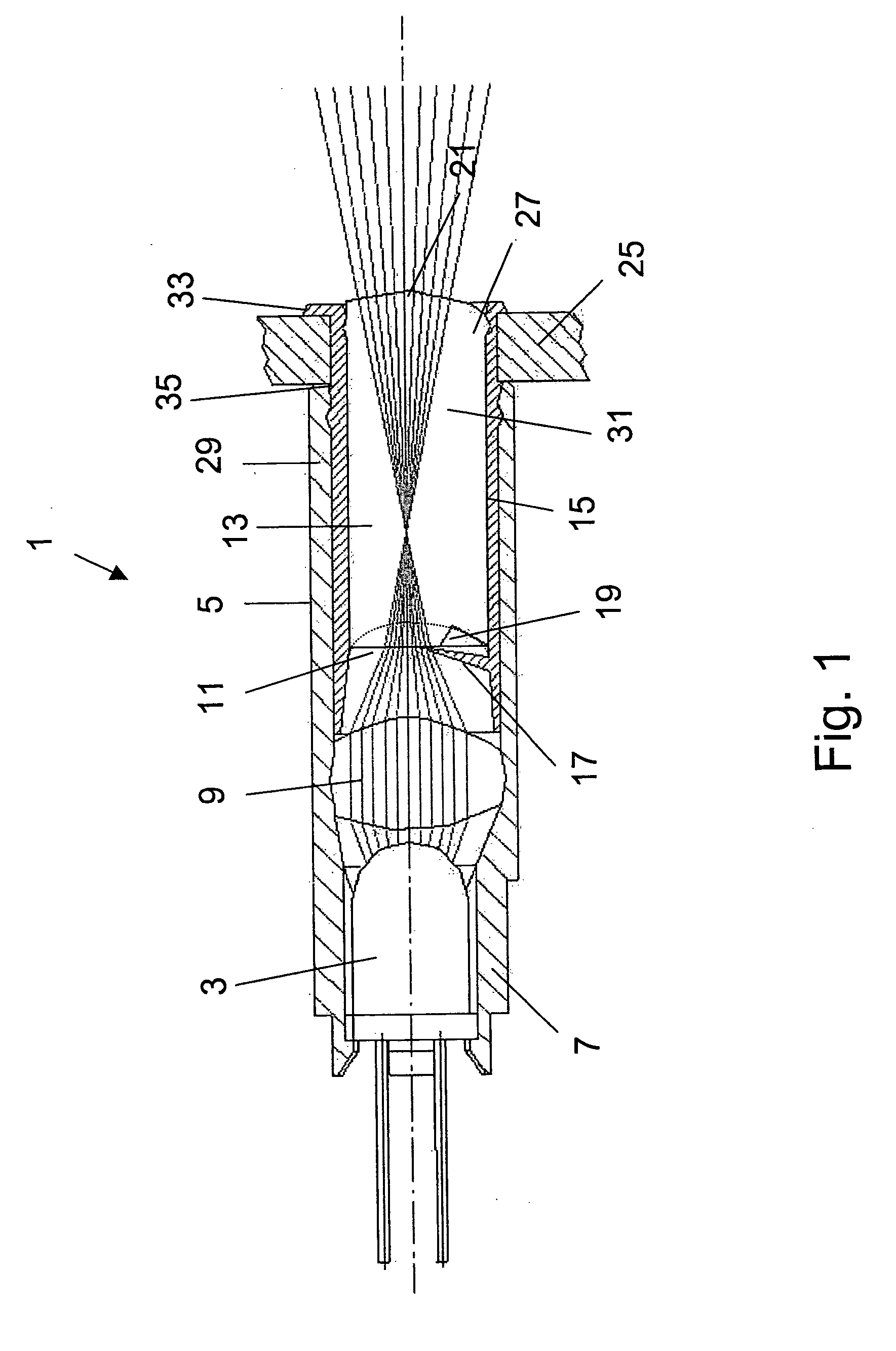 Optical element for variable message signs