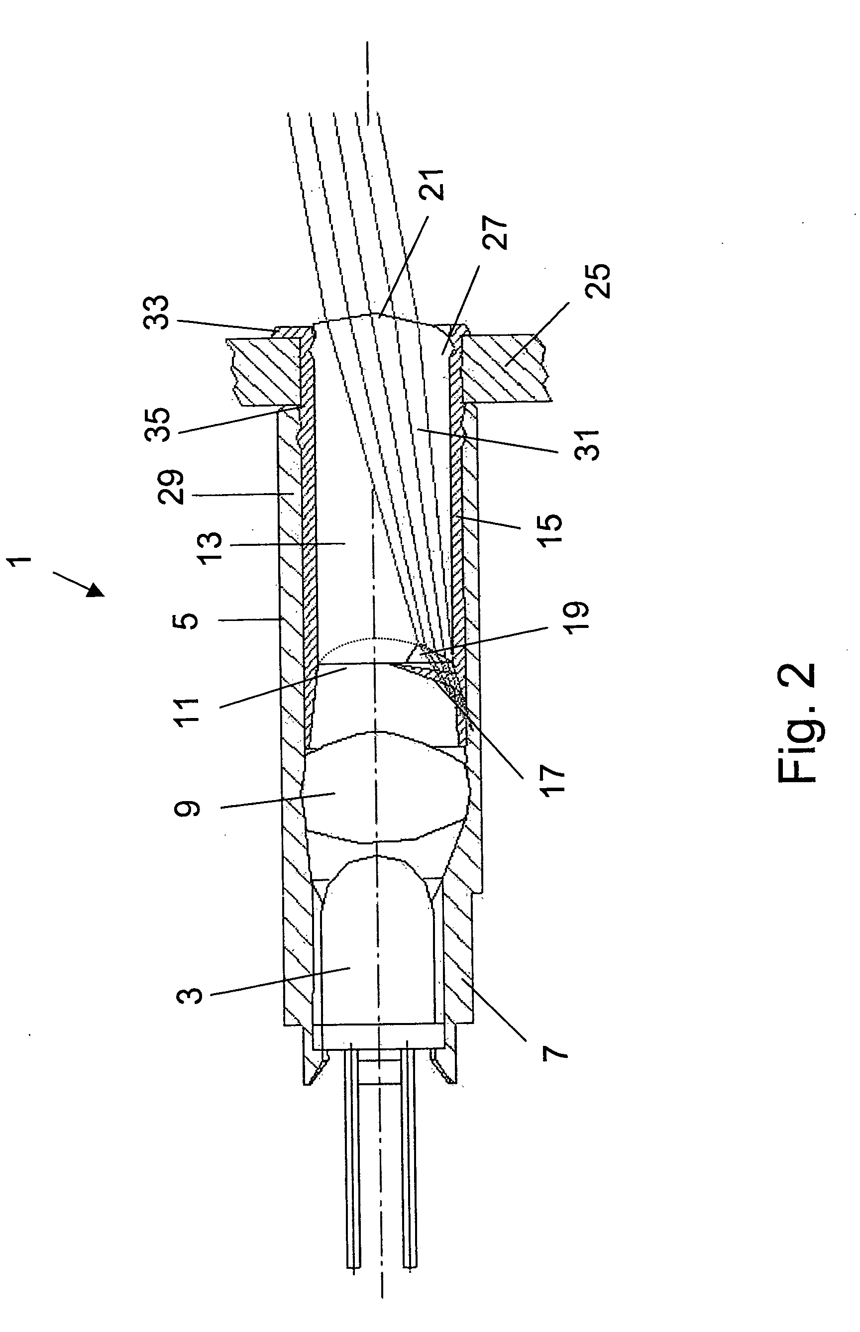 Optical element for variable message signs