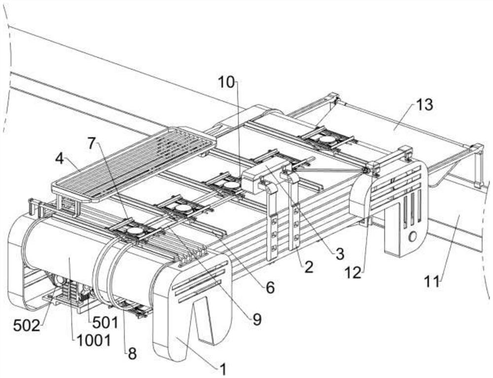 Conveying device for electronic product detection