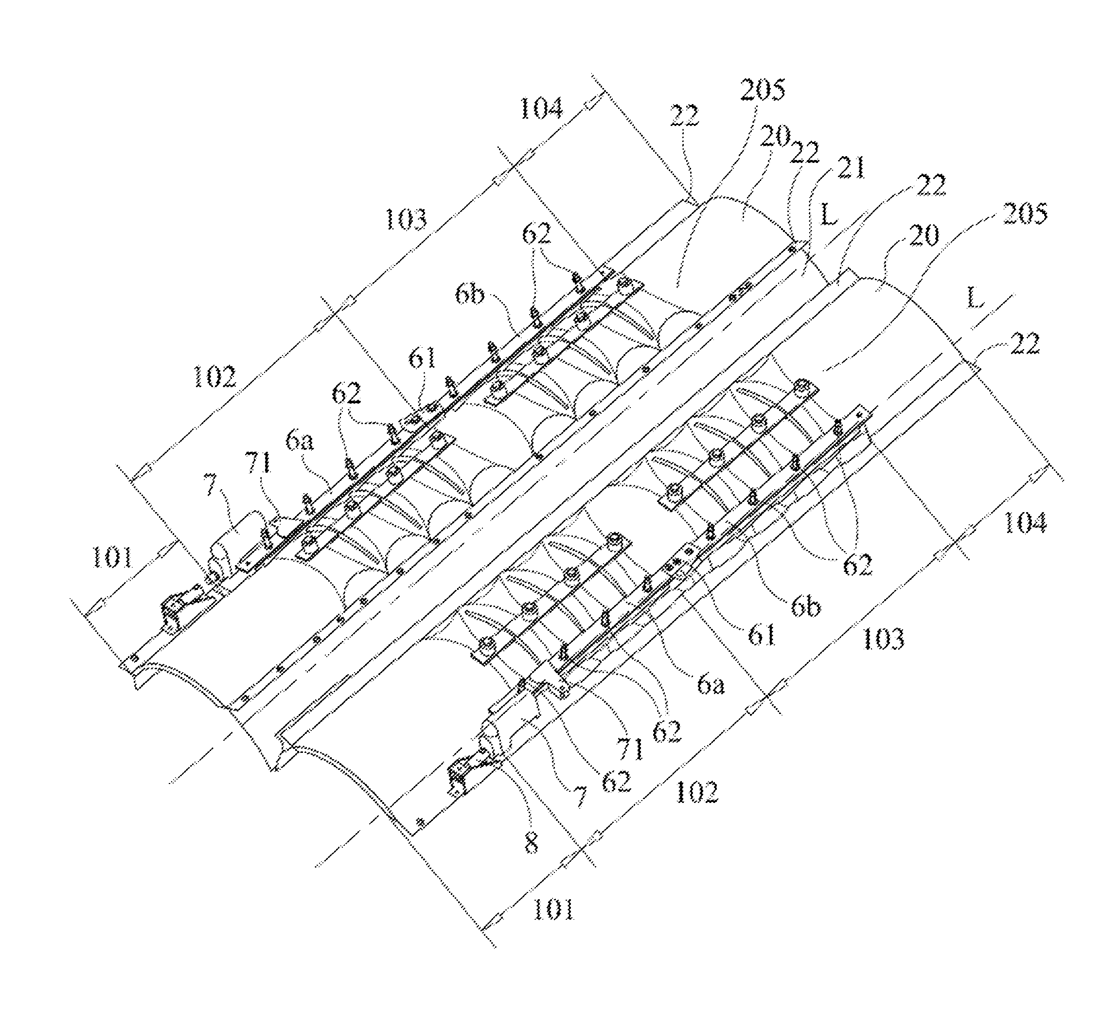 Rotor housing assembly for a harvester