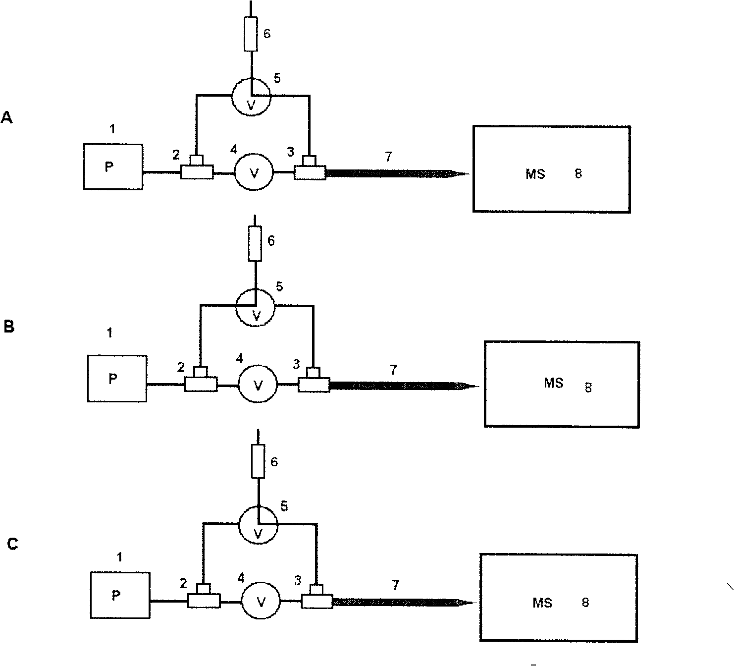 System for on-line desalinization, enrichment and mass spectrum of Double tap upgrade liquid chromatogram