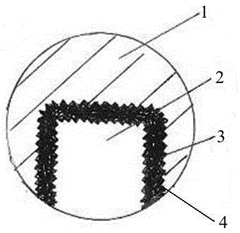 Combination structure of cathode carbon block and cathode steel rod of aluminum electrolytic cell