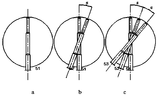 Wet process flue gas desulfurization water drop-shaped grout spraying pipe